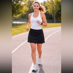 NWT Tranquility Colorado Skort Black Size XXL Golf Tennis Activewear Pickleball